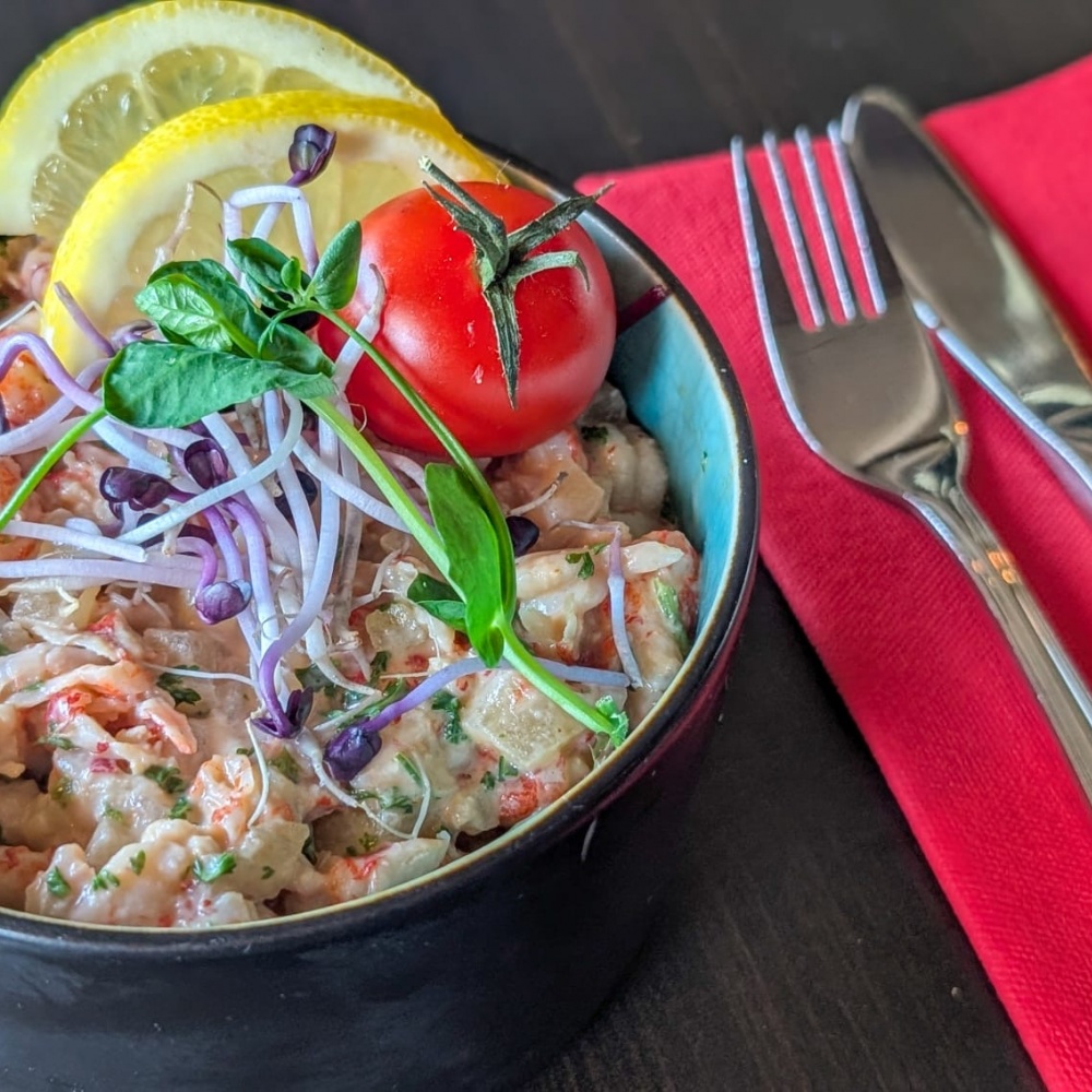 Rivierkreeftjes salade